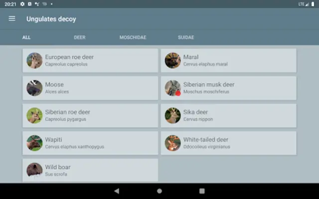 Decoy for hoofed animals android App screenshot 1
